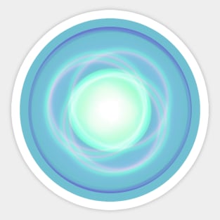 Planet galaxy abstract sky space blue Sticker